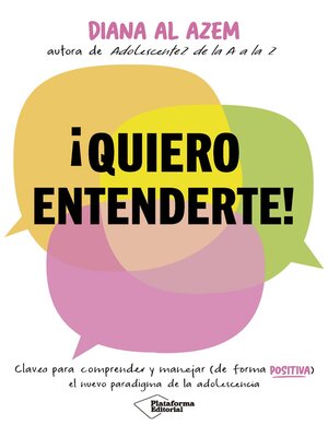 cover image of ¡Quiero entenderte!